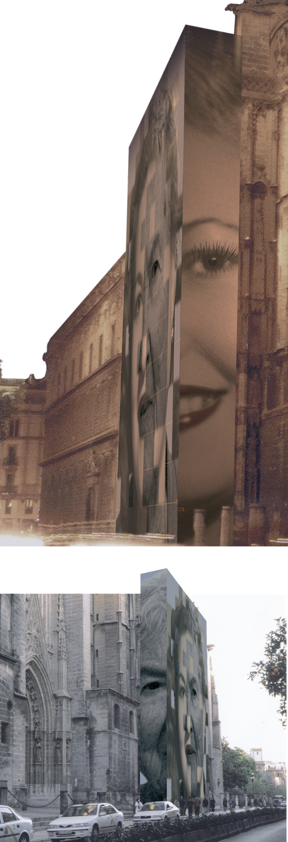 Cathedral of Seville canvas installation visualisations
